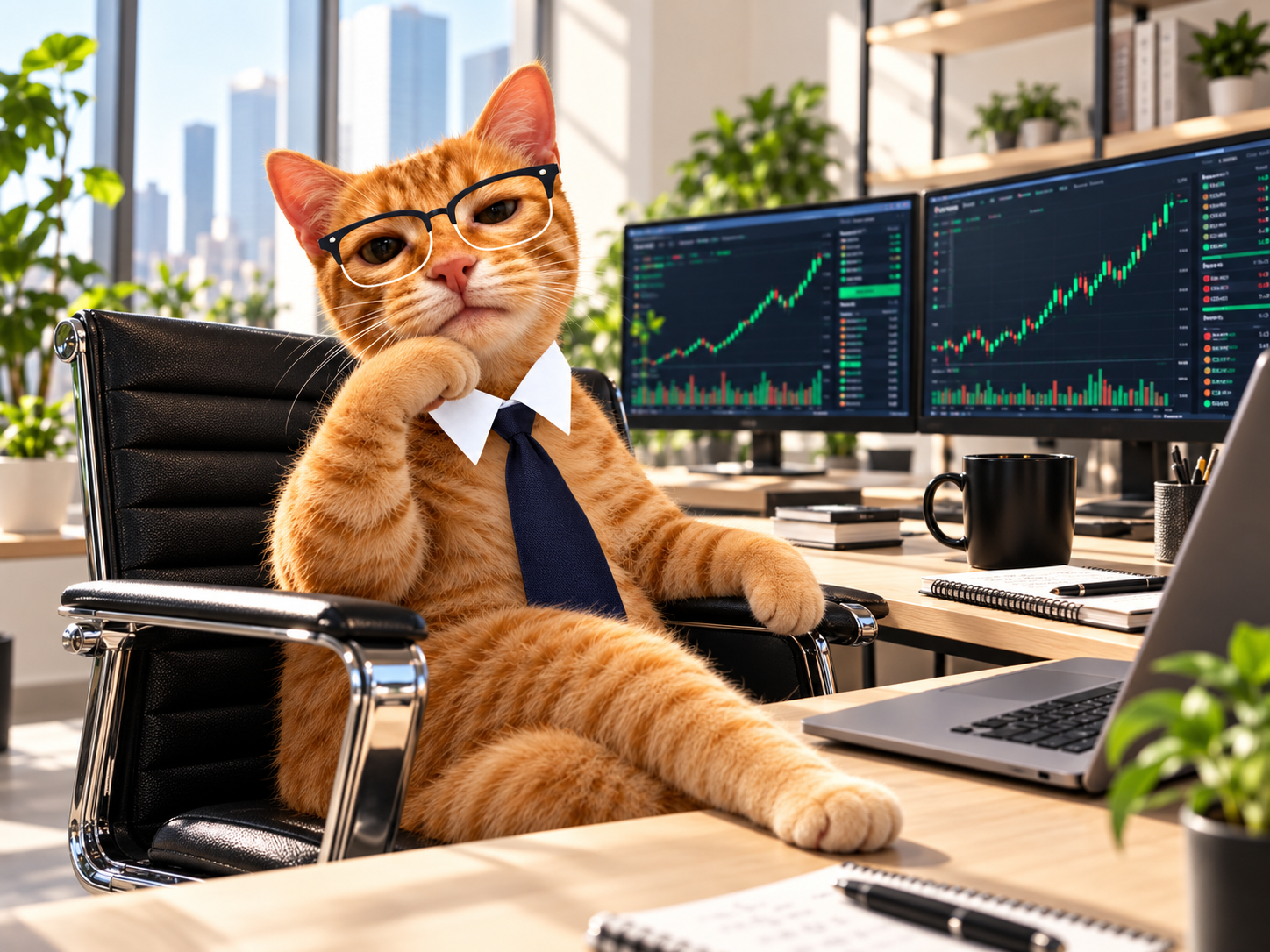Fomo Deg in a modern office
